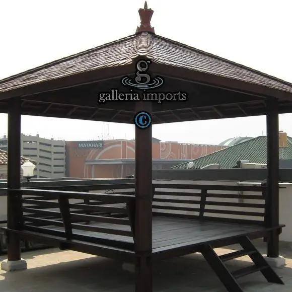 Gazebo Coconut Wood 3 X 3 Meters