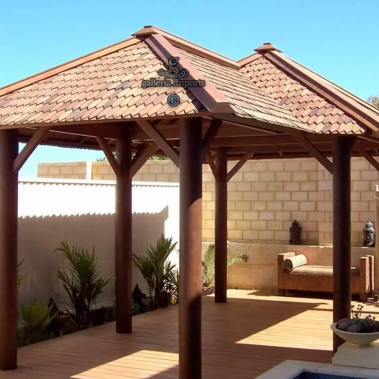 Gazebo Coconut Wood 4 X 6 Meters