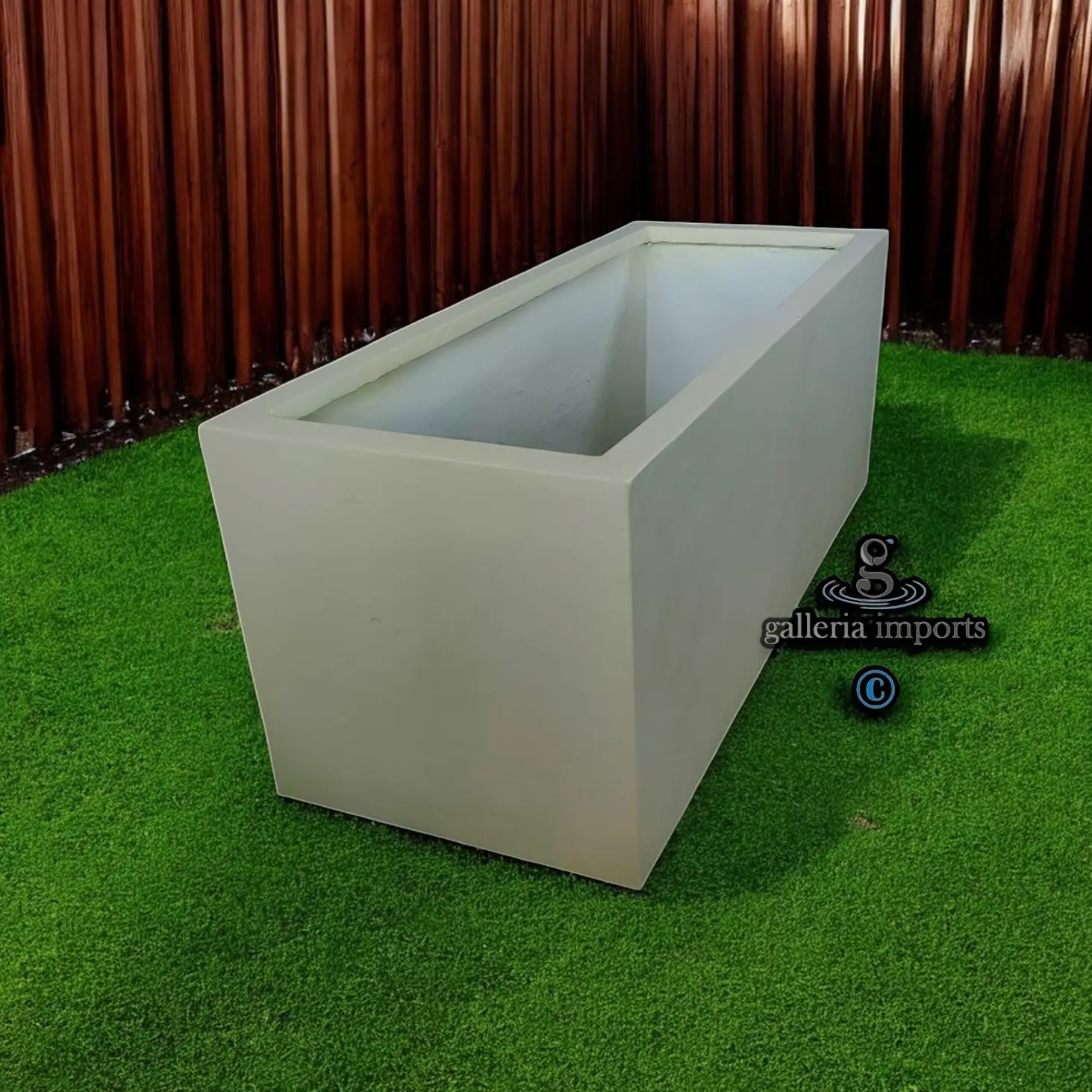 Grc Plain Pot 250l X 40w X 100h