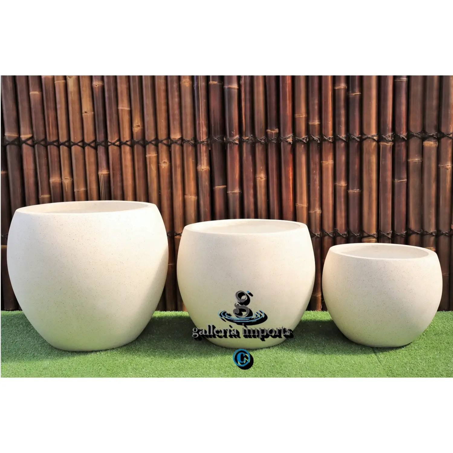 Terrazzo Gentong Set Of 3 Pots