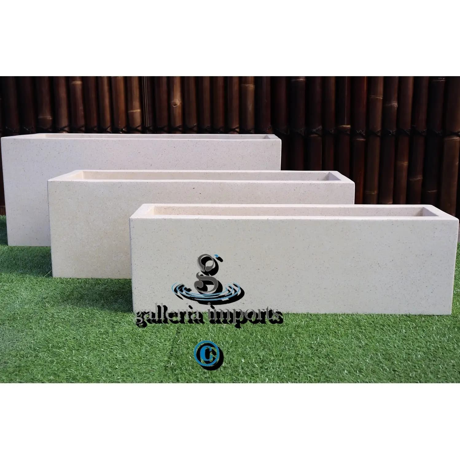 Terrazzo Rectangle Set Of 3 Pots
